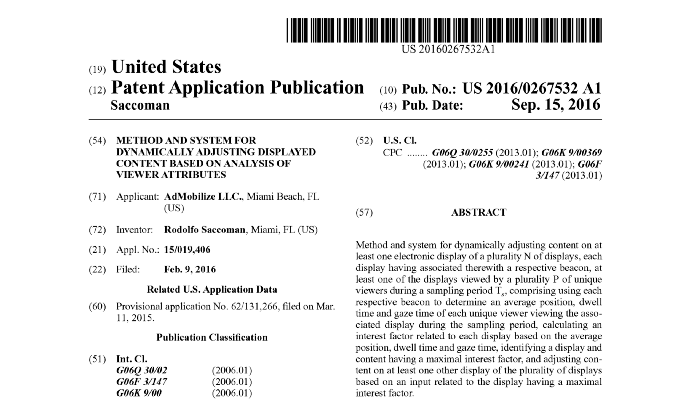 Medium: Fundamental Patent Granted to AdMobilize; Locking Intellectual Property for DOOH